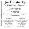 Joe Grushecky -- A Good Life - Sampler