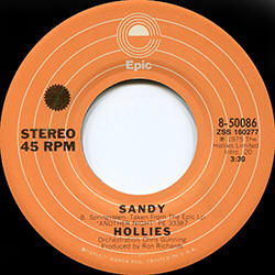 The Hollies -- "Sandy / Second Hand Hang-Ups"