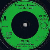 Manfred Mann's Earth Band -- "For You / A Fool I Am"