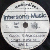 Bruce Springsteen & The E Street Band "Intersong Music" acetate (side 1 label)