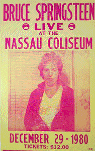 Promotional poster for the 29 Dec 1980 show at Nassau Veterans Memorial Coliseum, Uniondale, NY